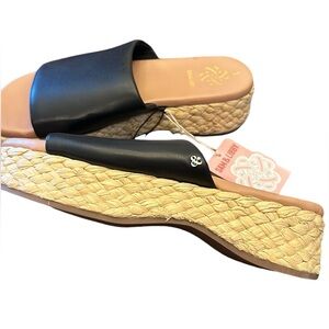 Sam & Libby Chunky Sandal Women's SIZE 9 Platform Ingrid Espadrille Slide Sandal